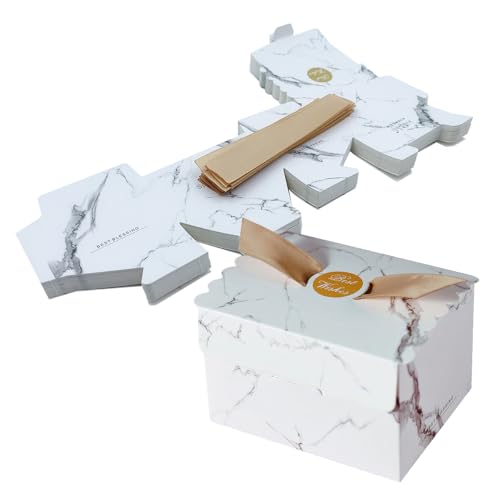 ONEBO 30 Pièces Bonbonnière en papier,boîtes à dragées pour mariage,Utilisé pour décorer les festivals, les mariages, les anniversaires et les...
