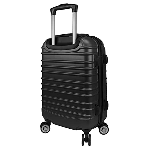 Dejuno Impact New Generation Hardside 3-Piece Spinner Luggage, Black, One_Size3