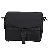 Domary Großkapazität Casual Umhängetasche Outdoor Messenger -Tasche für Reisestudenten Arbeiten Schwarz