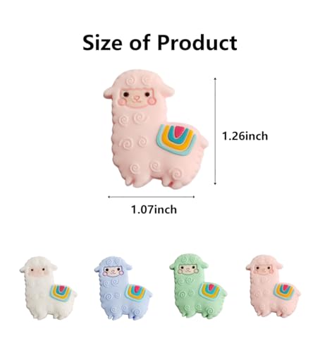 Image of Sexyppl 4PCS Knitting Needle Stoppers,Cartoon Animal Needle Point Protectors, Cute Letters Knitting End Caps, Colorful Cube Knitting Accessories and Gadgets (White)