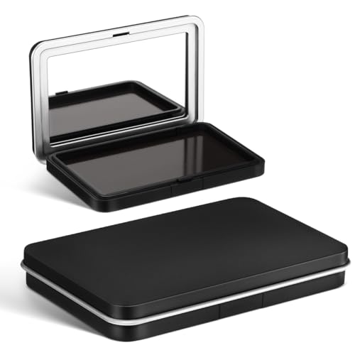 2Pcs Empty Eyeshadow Palettes with Mirror and Case