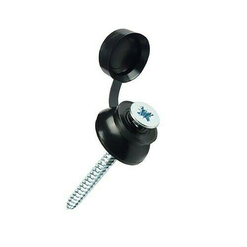 TERF® M6 x 20mm Black Flexible PVC Hinged Roofing Sealing Washer & Cap Cover M6 (6mm) X 20mm To Fix Roof Sheeting To Timber Sub Frames For Weatherproof Sealing Protecting - Image 4