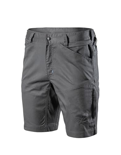Högert Technik - WURNITZ Elastische Schutzshorts dunkelgrau L (52) | Professionelle WURNITZ Herren Schutzhosen | Flexible Arbeitshose Herren Arbeitshose | Langlebig und komfortabel Arbeiten