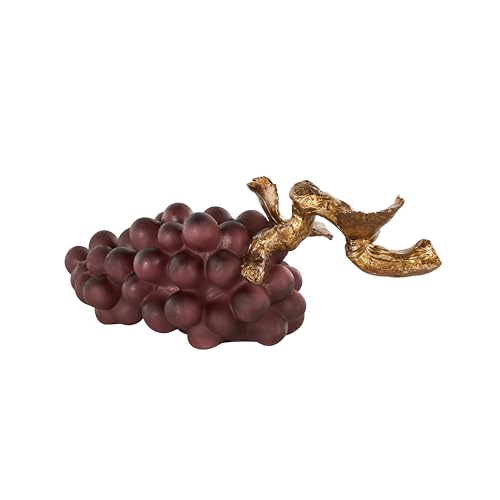 Estatua decorativa de uvas púrpuras de 14 x 5 x 6 pulgadas miniatura 3