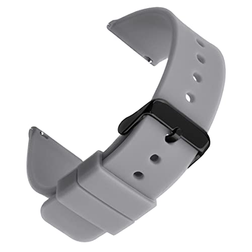 YODI New Edition Soft Silicone Sport Strap Band for Boat Storm, Noise Colorfit Pro 2, Colorfit Pro 2 Oxy, Colorfit Pulse, Boat Xtend Talk, Colorfit Beat Only, Ocean Buckle Straps, B-GREY, 19mm, Casual