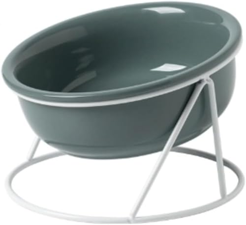 Zxyler ペットボウル 小型スロープスタンド付きで頸椎保護 セラミック製フードボウル・ウォーターボウル両用 犬猫兼用で多サイズペットに対応 取り外し可能な構造でお手入れ簡単 滑り止め加工・安定設計で倒れにくい セラミックの衛生性でバクテリア繁殖抑制 ペ