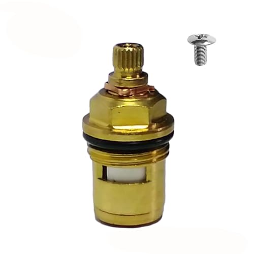Faucet Cartridge, Brass Ceramic Faucet Stem Disc Cartridge Replacement Quarter Turn G1/2