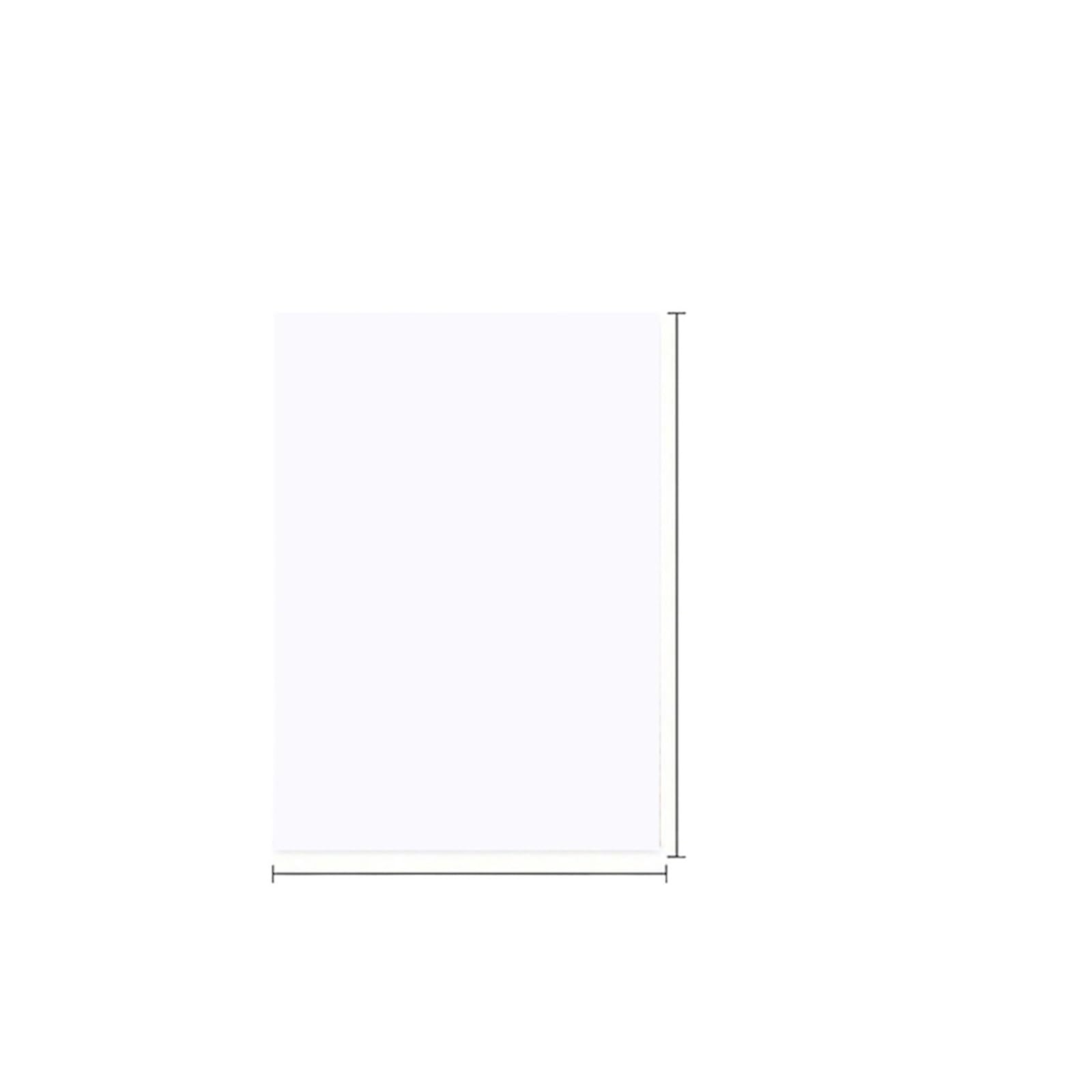 100 Pcs A6 Size 9.5 X 14.5cm Kraft Paper 350gsm Card, DIY Packing Cardboard Blank Postcard Hand-Drawn Doodles for Crafts Origami Art(White)