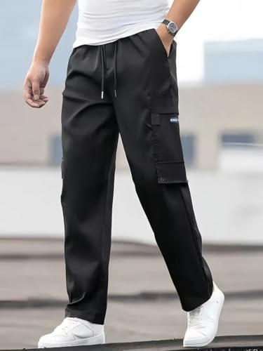 Image of Track Pants for Men || Men Track Pants || Men Stylish Track Pant || Cargo Track Pant for Men || Track Pant with Multiple Pockets