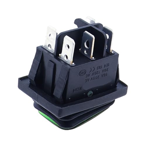 Interrupteur à bascule robuste KCD4 12V 24V double contact pour tableau électrique - 6