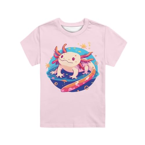 Image of Novelty 3D Graphic T Shirts for Kids Crew Neck Funny Animal Print Short Sleeve Girls Tshirts 3-16 Years