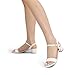 DREAM PAIRS Women's Low Heels for Women Classic Open Toe Ankle Strap Block Chunky Heel Sandals Holiday Party Wedding Dress Pumps Shoes,Size 9,White-Pu-1,SDHS2301W-1