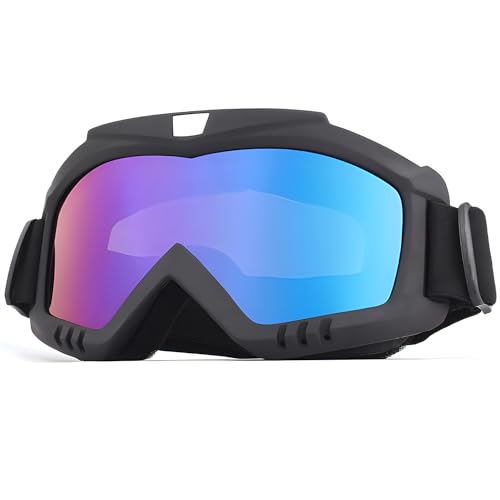 VJK Motorradbrille für Radfahren, Gelände, Ski, ATV, Rennen - Motocross-Helm Winddichte Brille für Erwachsene