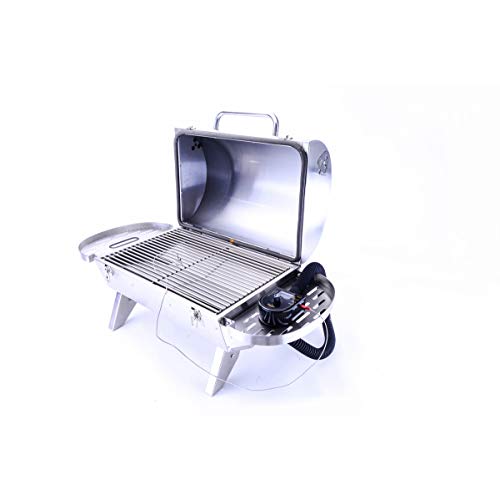BBQube BBQ-KGO-1 Auto-Temp Portable Charcoal Grill, Stainless Steel