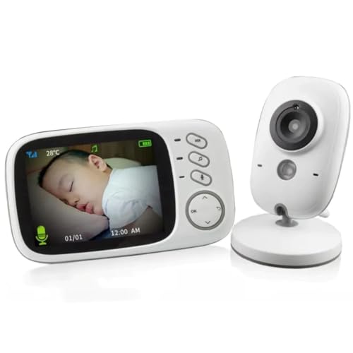 Babá Eletrônica TakTark: Tecnologia e Conforto Para o Cuidado do Seu Bebê 3 Babá Eletrônica, Câmera para Bebês, Baby Monitor com Tela LCD Col...
