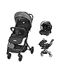 Nania Myla - Passeggino combinato 2 in 1 compatto e leggero per 0-4 anni (max 22 kg) con seggiolino auto Rimini, 40-87 cm (0-13 kg), protezione laterale con comfort