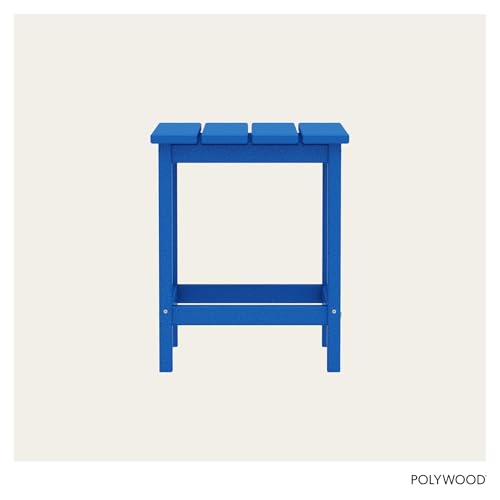 Image of POLYWOOD Long Island 18 inch Side Table, Pacific Blue