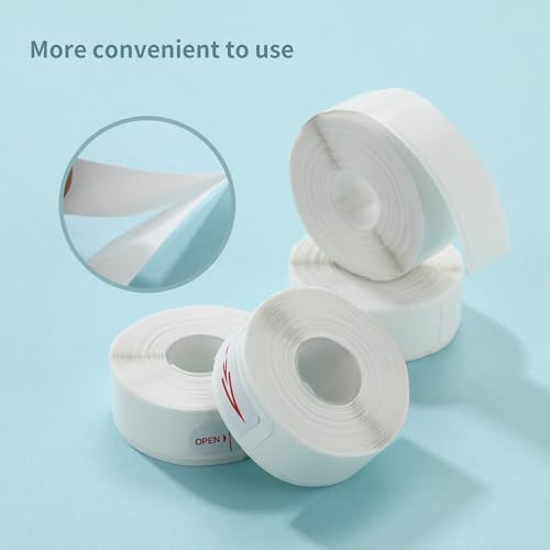 4 Rollen P15/P11/L12 Thermal Label Tape, 12 x 40mm Standard laminiertes Büro Etikettenband, Wasserdicht Thermo-Etikettenband,Mehrzwecketikettenband