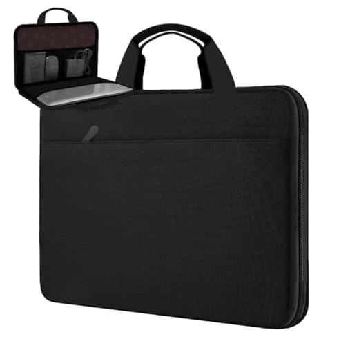 ZINZ laptop fodral 15-15.6-16 tums bärbar datorfodral, kompatibel för mest populära 15-16 tums MacBook HP Dell Lenovo Asus Acer Samsung Bärbara Datorer,Svart
