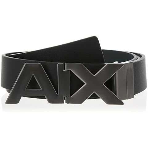 Armani Exchange Men's Black Hinge Belt Cover