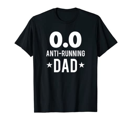Hombre 0-0 Dad Non Running Father Anti Fitness Training Gift Camiseta