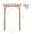 ScienGarden Solid Fir Wooden Garden Arch Premium Outdoor Trellis for Climbing Plants, 83.37”H×61”W×26’’D, Also can be Used for Wedding and Party Decoration