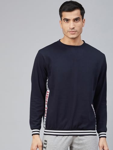 Image of Hubberholme Men Navy Blue Sweatshirt