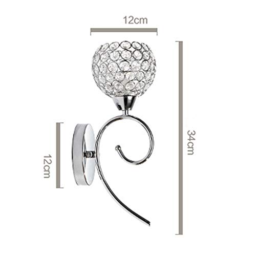 Aplique de pared de cristal minimalista para pasillo y dormitorio moderno 7