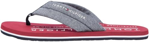 Tommy Hilfiger Hilfiger Chambray FM0FM05751 Sandalias de playa para hombre, color azul (Desert Sky), 8