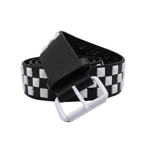 Women Men Studded Belts Fashion PU Leather Metal Punk Rock Rivet Grommet Waist Belt for Jeans Pants2
