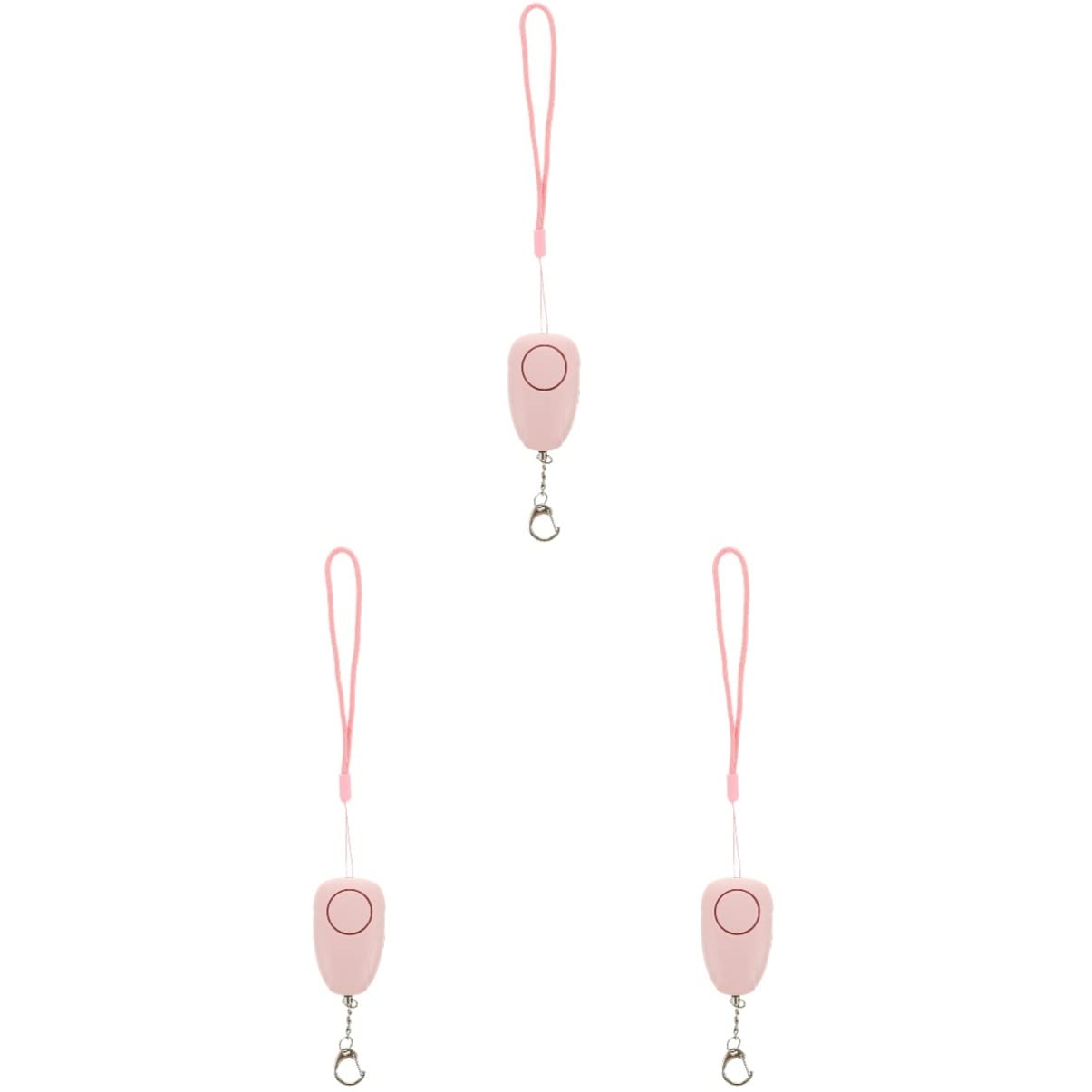 Milisten 3piezas Alarma Personal De Seguridad con Luz Led Alarma De Emergencia Recargable para Mujeres y Ligera para Jóvenes Ancianos y Que Viven Solas