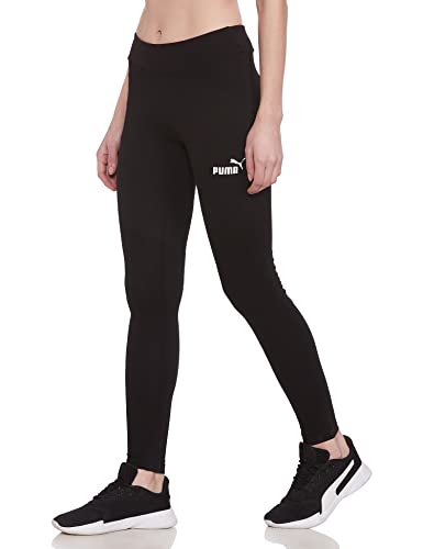 PUMA-Womens-Essentials-Logo-Leggings-Large-Black