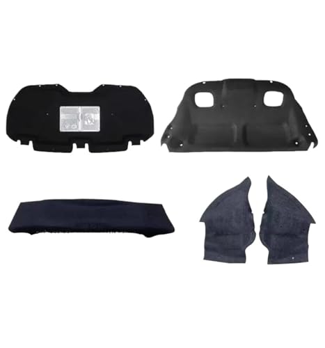 Tapis d'insonorisation moteur et coffre en coton pour Citroën C-Élysée 2014-2018