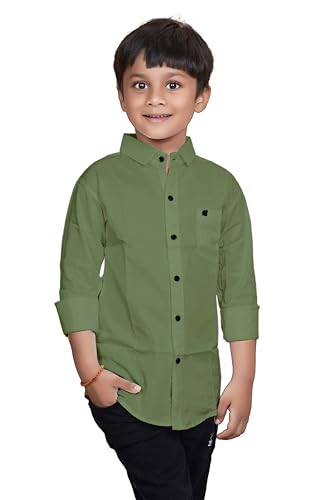 Image of Sky Pearl Boys Spread Collar Casual Full Sleeve Shirt