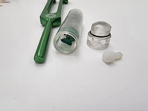 Yantra Chakra Weighted Tuning Fork Set Of 8 With Acrylic Gem Fused Removable Wand For Oil Massage Acupressure Alternative Therapy Healing Relaxation #TOP3