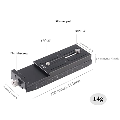 Image of FocusFoto Lower Quick Release Baseplate QR Plate for DJI Ronin RS2 RSC2 RS3 Pro Gimbal Stabilizer Arca-Swiss Standard Camera Tripod Ballhead (Lower Version)