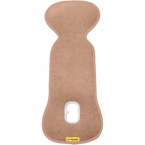 Aeromoov - Baby Sitzauflage Air Layer - Einlage Für Autositz oder Kinderwagen - Gruppe 0 - Antischwitz Sommerbezug - Bio-Baumwolle - Tuscany