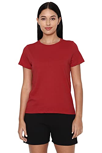 Women’s Solid Round Neck T‑Shirt | Regular Fit | Soft Cotton | Everyday Casual Essential