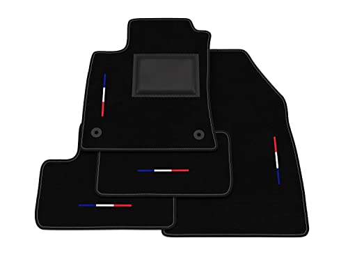 Tapis de voiture Clio 5 antidérapants et sur mesure avec broderie élégante