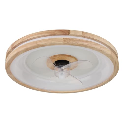 Deckenventilator mit Beleuchtung dimmbar Fernbedienung Deckenlampe Schlafzimmerleuchte Holzlampe, Vor-/Rücklauf, 3 Geschwindigkeitsstufen, dimmbar Timer, 30W 2250lm warmweiß-kaltweiß, DxH 50x12,5 cm Deckenventilator mit Beleuchtung dimmbar Fernbedienung Deckenlampe Schlafzimmerleuchte Holzlampe, Vor-/Rücklauf, 3 Geschwindigkeitsstufen, dimmbar Timer, 30W 2250lm warmweiß-kaltweiß, DxH 50x12,5 cm