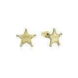  Disney Couture Kingdom Pixar Toy Story Ohrstecker vergoldet Sheriffstern