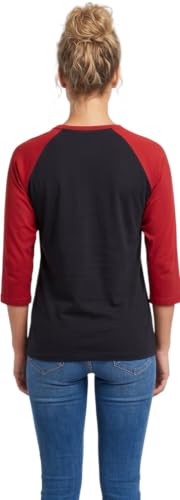Image of ToBeInStyle Women's Classic Two Color Cotton Baseball T-Shirts