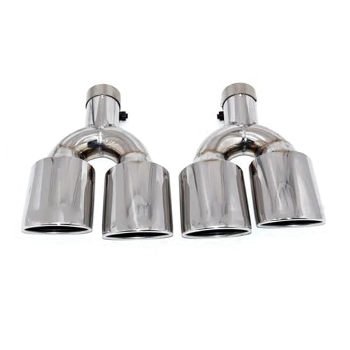 Silencieux AMG quatre sorties d'échappement ovales pour Benz W204 W212 W221 tuning