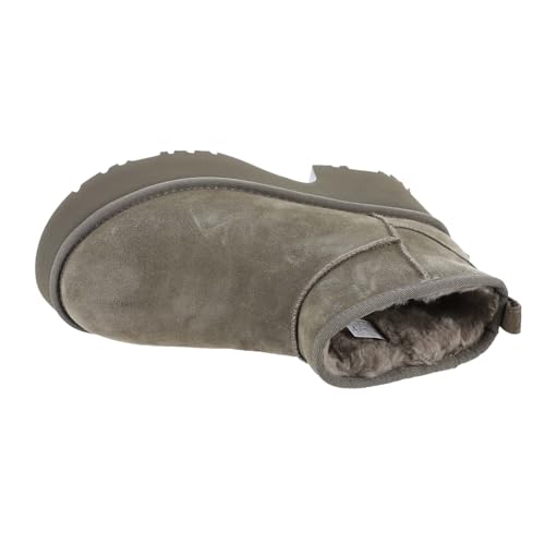 UGG Women's Classic Ultra Mini New Heights Boot, Hickory, 11 - image 2