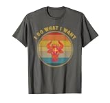 I Do What I Want Aquarelle 2021 Tête de bœuf Effet vieilli T-Shirt