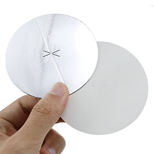 Haidong Paper Candle Holder Candle Drip Barrel Paper Candle Holder Used For Devotional Candlelight Vigils Church Services Memorial Services Church Services Drip Protector -Silver （50Pcs #TOP4