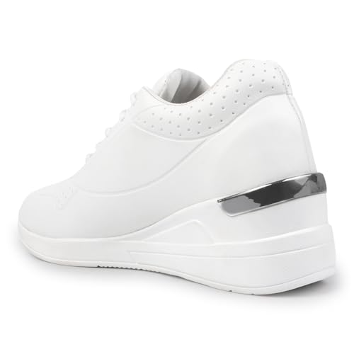 Image of Vendoz Women Casual High Heel Sneakers I Cushioned Insole I All Day Comfortable I Lightweight and Stylish Shoes for Girls CNV7061
