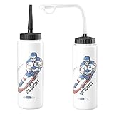 Amazon Generic 1/2 Squeeze Water Bottle - Ice Hockey Bottle, Reusable Anime Bottles | 1l Large Capacity Boys Football Squirt Bottle with Long Straw, Leak Proof Gym Protein Bottle for Cycling, 12.59x3.54in #ad