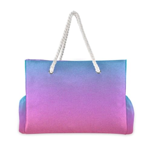 Neon (loanword) Waterproof big beach bag with zipper large work tote bags for women for Travel Gym Vacation2