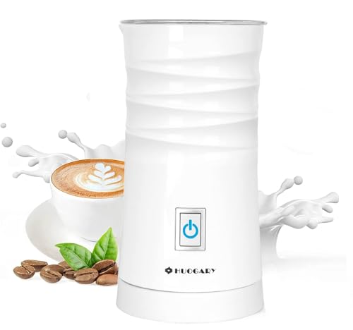 Huogary Electric Milk Frother and Steamer，Automatic Hot and Cold Foam Maker and Milk Frother...
